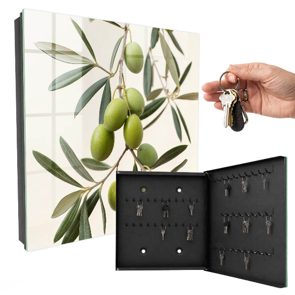 Cassetta portachiavi Un ramo con olive