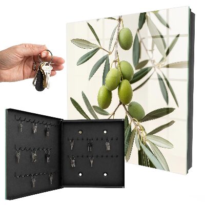 Cassetta portachiavi Un ramo con olive