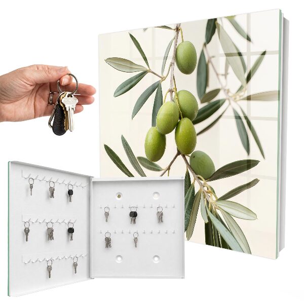 Cassetta portachiavi Un ramo con olive