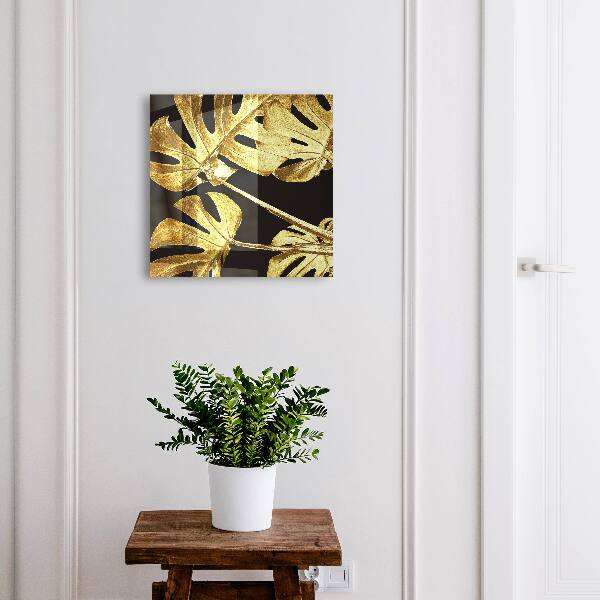 Armadietto portachiavi da parete Foglie di Monstera