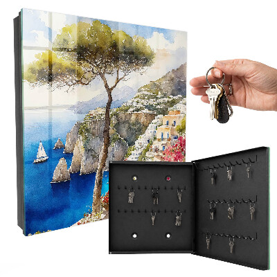 Armadietto portachiavi da parete Paese mediterraneo