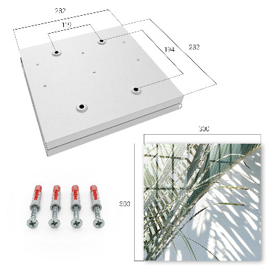 Cassetta portachiavi Palme e ombre