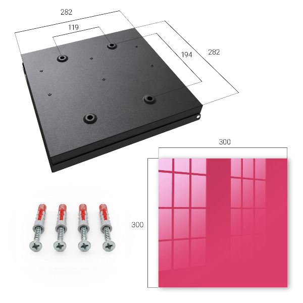 Armadietto portachiavi da parete Rosa energico