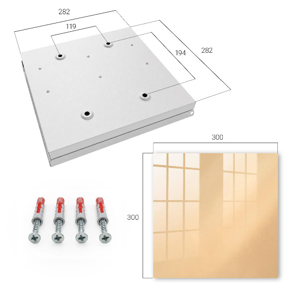 Armadietto portachiavi da parete Comfort beige