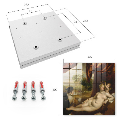 Cassetta portachiavi Venere di Tiziano e il liutaio