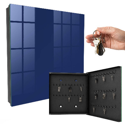 Cassetta portachiavi da muro Blu navy acceso