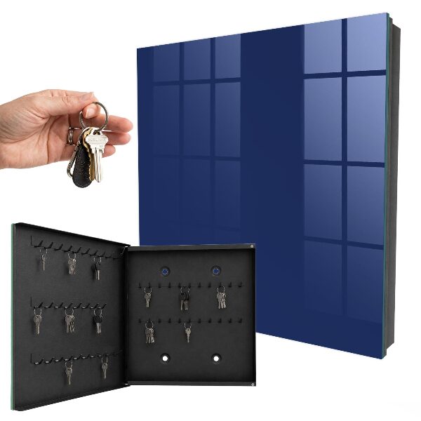 Cassetta portachiavi da muro Blu navy acceso