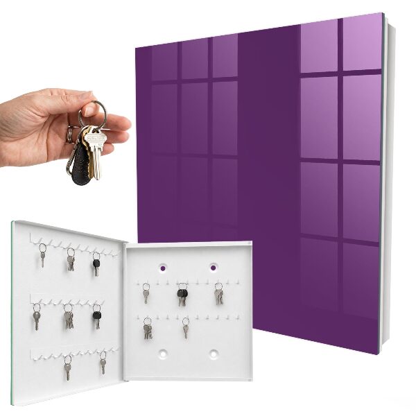 Armadietto portachiavi da parete Viola intenso
