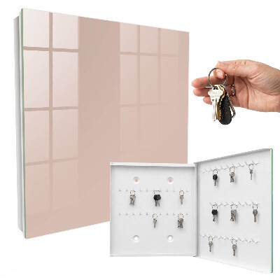 Armadietto portachiavi da parete Rosa beige