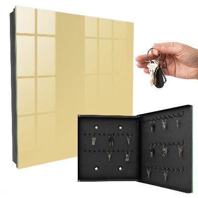 Armadietto portachiavi da parete Beige-giallo