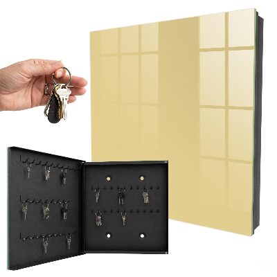 Armadietto portachiavi da parete Beige-giallo