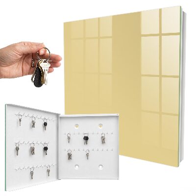 Armadietto portachiavi da parete Beige-giallo