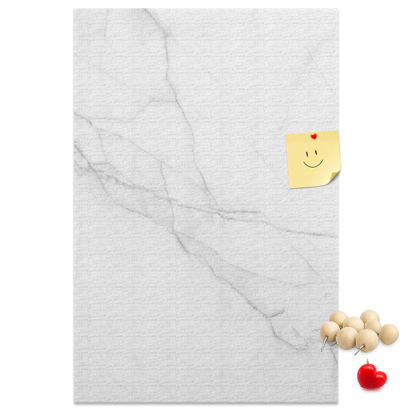 Bacheca di sughero con motivo marmorizzato in delicate sfumature