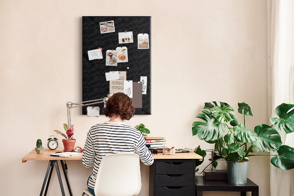 Bacheca di sughero con design minimalista