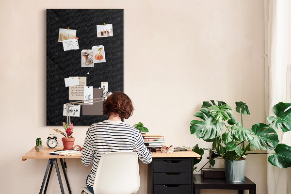 Bacheca di sughero con design minimalista