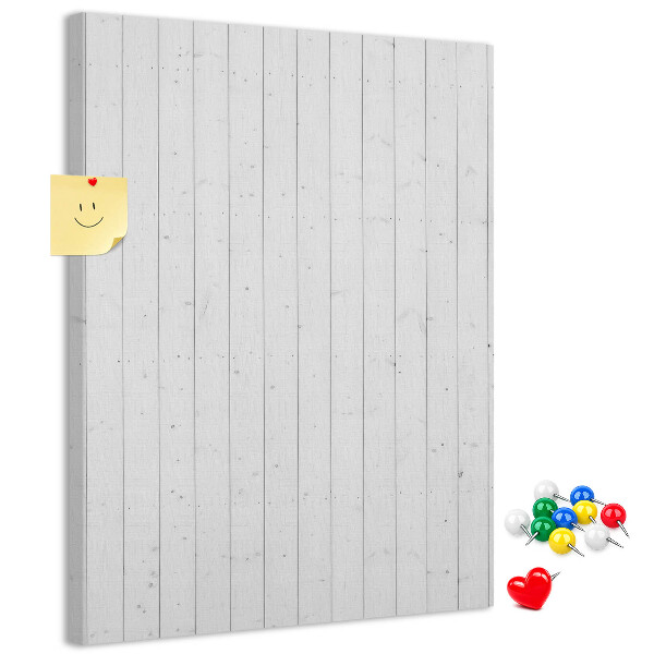 Bacheca di sughero con stampa effetto legno chiaro