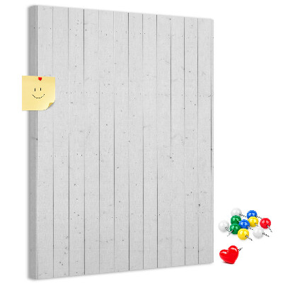 Bacheca di sughero con stampa effetto legno chiaro