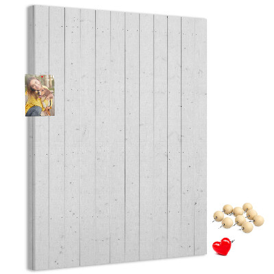 Bacheca di sughero con stampa effetto legno chiaro