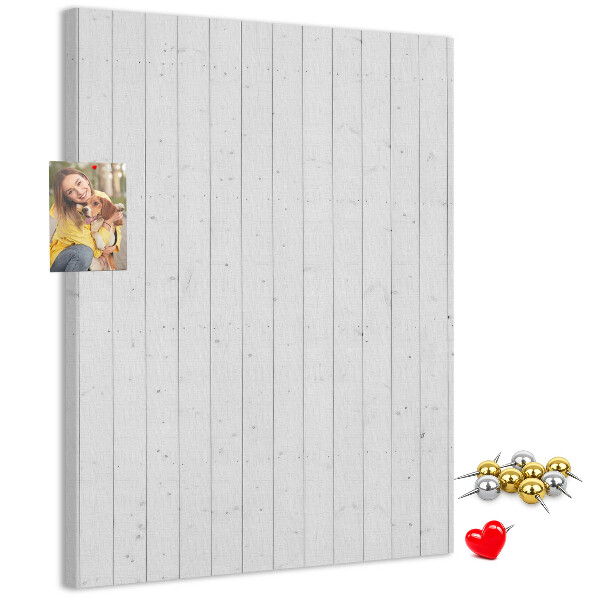 Bacheca di sughero con stampa effetto legno chiaro