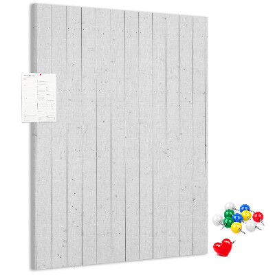 Bacheca di sughero con stampa effetto legno chiaro