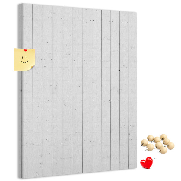 Bacheca di sughero con stampa effetto legno chiaro