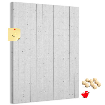 Bacheca di sughero con stampa effetto legno chiaro