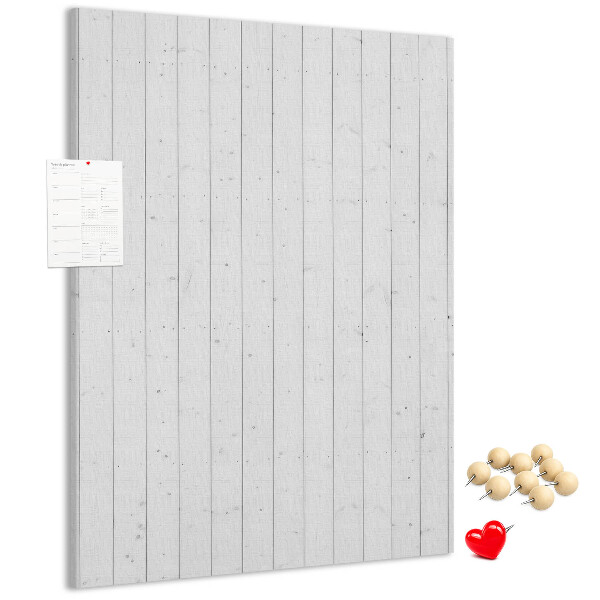 Bacheca di sughero con stampa effetto legno chiaro