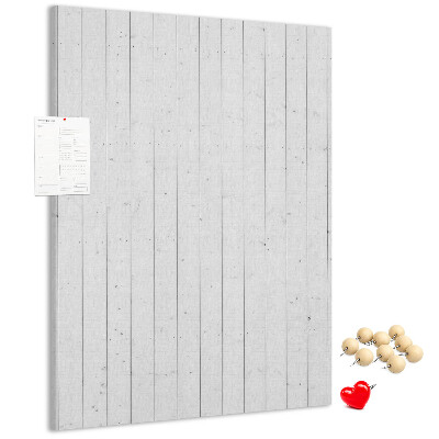 Bacheca di sughero con stampa effetto legno chiaro