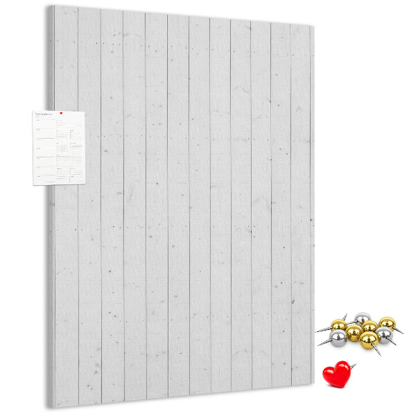 Bacheca di sughero con stampa effetto legno chiaro