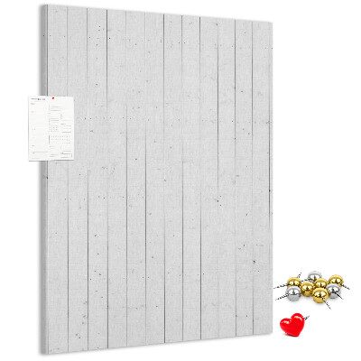 Bacheca di sughero con stampa effetto legno chiaro
