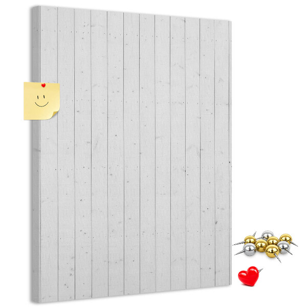 Bacheca di sughero con stampa effetto legno chiaro