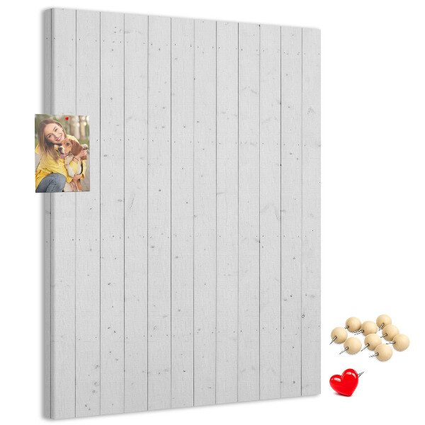 Bacheca di sughero con stampa effetto legno chiaro