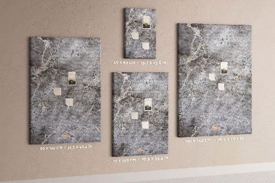 Bacheca di sughero con motivo marmo grigio dalle venature delicate