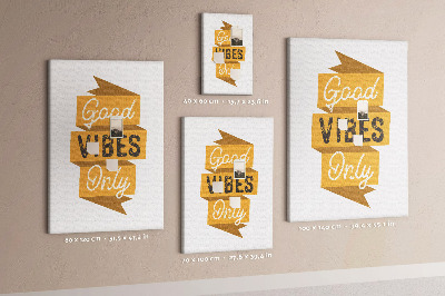 Bacheca di sughero con grafica elegante e vibrazioni positive