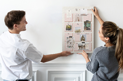 Bacheca di sughero calendario per compleanni con spazio per appunti