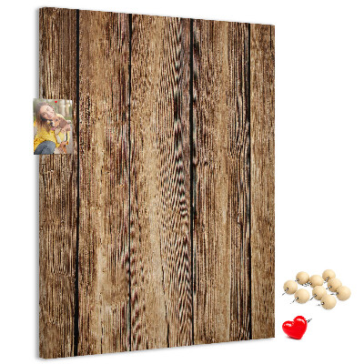 Bacheca di sughero con sfondo dalla texture in legno naturale