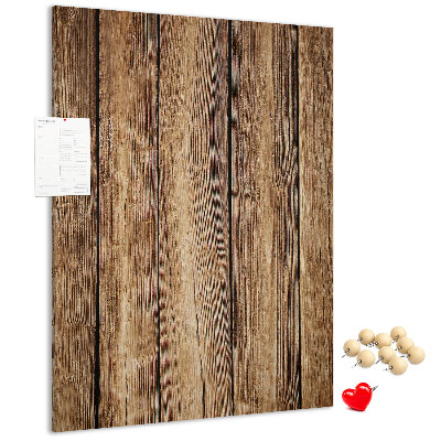 Bacheca di sughero con sfondo dalla texture in legno naturale