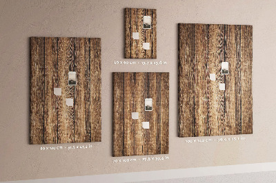 Bacheca di sughero con sfondo dalla texture in legno naturale