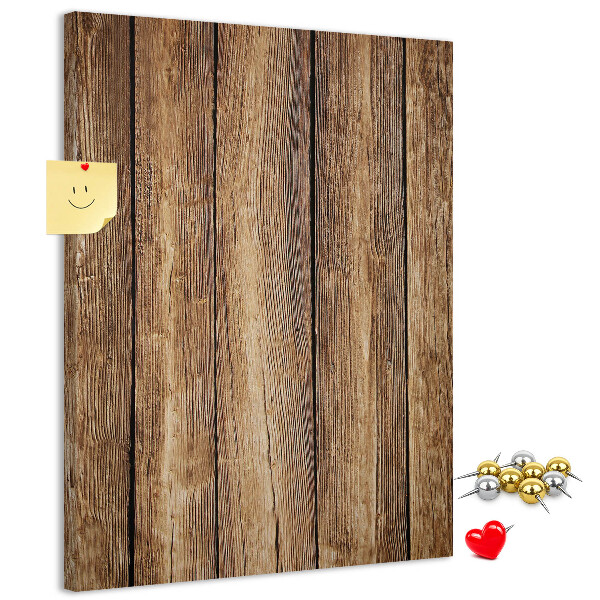 Bacheca di sughero con sfondo dalla texture in legno naturale