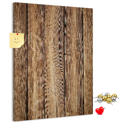 Bacheca di sughero con sfondo dalla texture in legno naturale