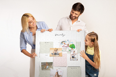 Lavagna in sughero agenda annuale dal design minimalista