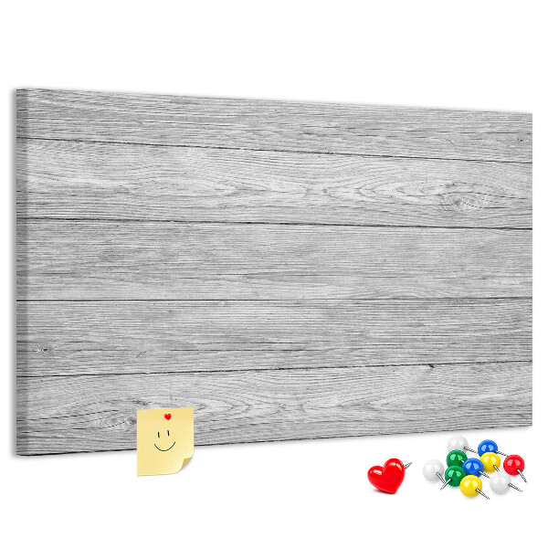 Lavagna di sughero con texture effetto legno nelle tonalità del grigio