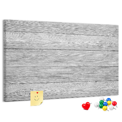 Lavagna di sughero con texture effetto legno nelle tonalità del grigio