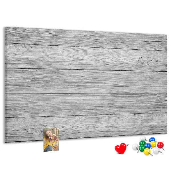 Lavagna di sughero con texture effetto legno nelle tonalità del grigio
