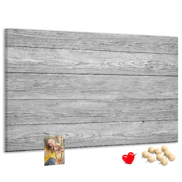 Lavagna di sughero con texture effetto legno nelle tonalità del grigio