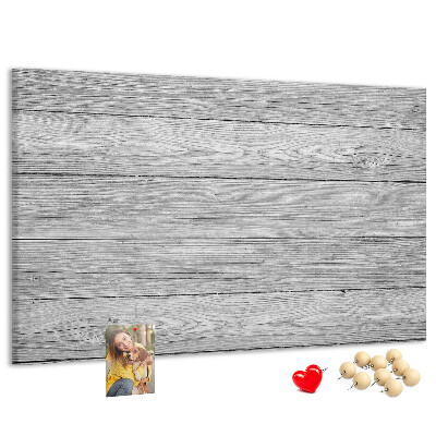 Lavagna di sughero con texture effetto legno nelle tonalità del grigio