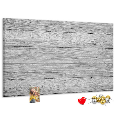 Lavagna di sughero con texture effetto legno nelle tonalità del grigio