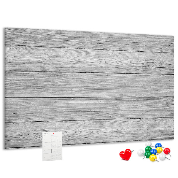 Lavagna di sughero con texture effetto legno nelle tonalità del grigio