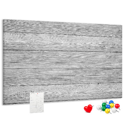 Lavagna di sughero con texture effetto legno nelle tonalità del grigio