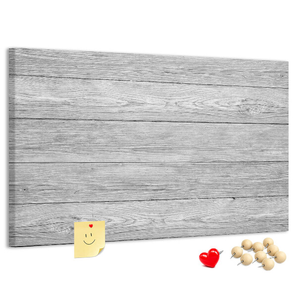 Lavagna di sughero con texture effetto legno nelle tonalità del grigio